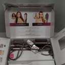 Shark FlexFusion Hair Straightener & Powerful Hair Dryer with Fusion Hair Brush, Ceramic Air Styler with Auto-Wrap Curlers & Concentrator, Ceramic Plates, Cosmic Blush HD641S