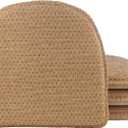 Klear Vu Raindrop The Gripper Non Slip Chair Cushions, Soft & Comfortable Seat Pad, Sitting Pillow for Kitchen, Dining or Office, 4 Count (Pack of 1), Natural