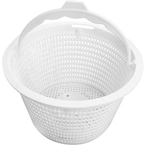 4 x 8 Inche Inground Pool Skimmer Basket for Hayward Pool Skimmer Basket SP1070 SPX1070E B-9,with Weights Pool Skimmer Basket - White,1 Pcs