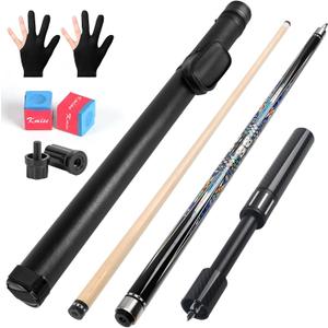 Kmise Pool Cue Stick Set,4 Colors Canadian Maple Cue,Pool Sticks for Adults,Tacos de Billar 18 19 20 21oz for Beginner, 20OZ
