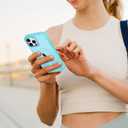 3 x Hython Case for iPhone 15 Pro Case Magnetic Translucent Matte Phone Cases 6.1" [Compatible with MagSafe] Thin Slim Fit Shockproof Bumper Hard Protective Cover for Women Men Girls, Frosted Lake Blue