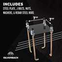 Silverback 7" Basketball Hoop Anchor Kit Designed for Silverback, Goaliath, and Hoopstar Basketball Hoops