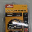 1-1/2 Cut Off Wheels 40 Pack, 1.5" x 1/8" Fiberglass Reinforced Cutting Discs Rotary Tool Accessories Kit with 4 Mandrels, for Cutting Metal, Bolts, Screws