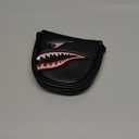 GOOACTION Shark Golf Club Mallet Putter Head Cover with Creative Cartoon Animal Pattern Synthetic Leather Golf Clubs Headcovers