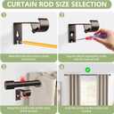 5/8 Diameter Bronze Curtain Rods 30-90 Inch, for 30-84 Inch Windows, Adjustable Splicing Antique Bronze Curtain Rods for Windows with Brackets, Window Rod Long Small Dark Brown Curtains Rod
