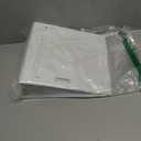 3 Ring Binder, Professional Angle D Ring Binder 5 Inch, Presentation Folder for Standard Pages 8.5 x 11 with Pockets, Crystal Clear View White (1 Pack)