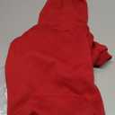 Dog Sweaters for Medium Dogs Dog Hoodie Pet Sweater Solid Soft Brushed Fleece Pet Clothes Hoodie Sweatshirt with Pocket(Red-M)