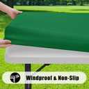 Smiry 6 Pack Rectangle Picnic Table Cloth, Waterproof Elastic Fitted Tablecloths, Washable Polyester Rectangular Patio Table Cover for Camping, Indoor and Outdoor (Hunter Green, 30"x72")