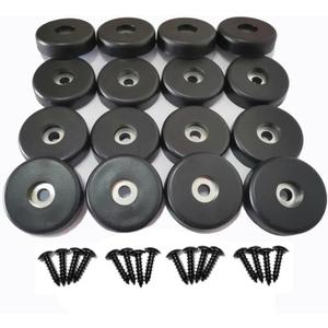 Rubber Feet, Speaker Rubber Feet,16 Pack 40mm x 10mm, Use for Subwoofer Feet, Speaker Feet, Road Case FeetCutting Board feet,Furniture Feet, 1.6 W x 0.4 HBlack