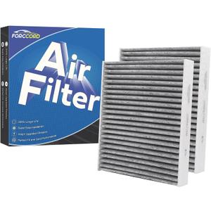 2-Pack Cabin Air Filter Fits for Subaru Ascent, Crosstrek, Impreza, Legacy, Outback, Toyota C-HR, Corolla, Prius, RAV4, Venza Activated Carbon Replacement 72880-FL00A Car Accessories
