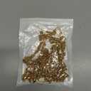 HAHIYO Mini Pochette Purse Chain Strap Thin Wide 6mm for LV Length 59.1 inches Thick 2mm Shiny Gold for Shoulder Cross Body Sling Handbag Wallet Clutch Comfortable Flat Metal Strap (Pack of 1)