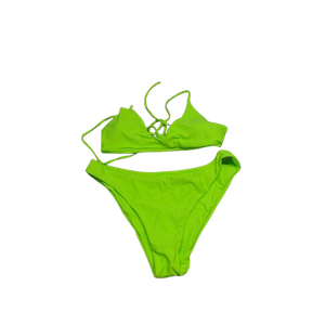 Large Neon Green 2 Piece Swimsuit