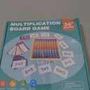 BUZIFU Wooden Montessori Multiplication Board Game: Math Educational Toys Multiplication Table Board Game Montessori Math Manipulatives Toys Toddlers Kids Multiplication Chart Game for Early Education