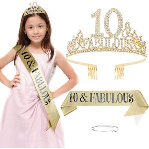 10th Birthday Sash and Crown