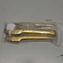 4 Pack Gold Serving Tongs XEVOM Buffet Tongs Serving Utensils Salad Tongs Stainless Steel Gold Plated Buffet Serving Tongs,9 Inch