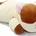 Very Soft Cat Big Hugging Pillow Plush Kitten Kitty Stuffed Animals Brown 23.5"