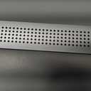 PATIKIL 24 x 2 Inch Door Air Vent Cover, Aluminum Grille Ventilation Cover Louvered Diamond Hole with Mounting Screws for Cabinet Wardrobe Door, Silver
