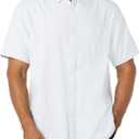 Amazon Essentials Men's Regular-Fit Short Sleeve Stretch Oxford Shirt with Pocket (M)