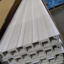 Art3d 96 x 6 Inch WPC Wood Diffuser Slat Wall Panel, 8-Pack, Matte White