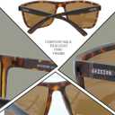 GVISION Fishing Polarized Sunglasses Men Women Golf Driving Running Mirrored Sports Glasses UV400 (Amber/Brown)