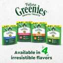 Greenies Cat Treats, Feline Veterinarian-Recommended Adult Natural Dental Cat Treats, Oven Roasted Chicken Flavor, 21 oz. Tub (EXP 04/01/27)
