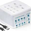 Big Red Rooster White Noise Machine for Sleeping Baby & Kids Sound Machine with Rain, Nature & Ocean Sounds Portable Sleep Noise Maker with Timer, Bluetooth & USB/3 AAA Power Travel & Home Use