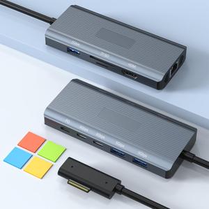 New Microsoft Surface Dock, 11-in-1 Microsoft Surface Docking Station 4K@60HZ HDMI, Surface Travel Hub for Surface Pro 11/ 10/ 9/ 8/ X/ 7/ 6/ 5/ 4/ 3, Surface Laptop 6/ 5/ 4/ 3/ 2/ 1, Laptop Go 3/ 2/ 1, Surface Book