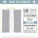 ChrisDowa Grommet Blackout Curtains for Bedroom and Living Room - 2 Panels Set Thermal Insulated Room Darkening Curtains (Dark Grey, 42 x 63 Inch)