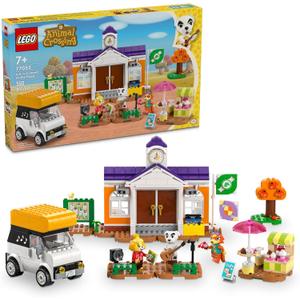 LEGO Animal Crossing K.K.s Concert in The Plaza Building Toys Set - Animal Crossing Toy Figures & Playsets for Kids, Girls & Boys, Ages 7+ - Pretend Play Birthday Gift - 77052