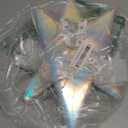 JINKEYULV Paper Star Lantern 2PCS Christmas Paper Stars Lantern 13.78 inch 9 Points Paper Star Lantern Hanging 3D Christmas Paper Star Hanging Star Foldable for Wedding Xmas White decoración navideña