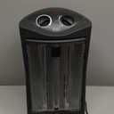 BLACK+DECKER Infrared Radiant Quartz Tower Heater, 1500W Space Heater with Adjustable Thermostat, Portable Heater with 2 Settings, Personal Heater for Home and Office, BHTI06, Black