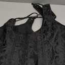 Dreay Womens Vintage Grommet Lace Up Tie Front Corset Bustier Shapewear Top Renaissance Corset Tops for Women (X-Large, Black Jacquard)