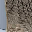 Poils bebe L Shape Cat Scratcher, 26.8 Inch Cat Scratchers for Indoor Cats, Protecting Furniture Cat Scratch Pad, Cardboard Cat Scratching with Ball Toy, Catnip, Large