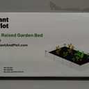Plant & Plot Galvanized Raised Garden Beds Outdoor // 841 ft Planter Raised Beds for Gardening, Vegetables, Flowers // Large Metal Garden Box // Patented Tool-Free Design (Dark Gray)