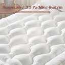 Decroom 4 Inch Memory Foam Mattress Topper King Size, Filled with Breathable Memory Foam Pillow Topper, Soft Fluffy Supportive Bed Mattress Pad for Back Pain Relief, 80x78x4 Inch (White)