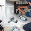 40PCS Hose Clamps Stainless Steel Adjustable 1/2" 3/4"(13-19mm) Worm Gear Hose Clamp, Heavy Duty Metal Small Hose Clamps for Automotive, Pipe, Radiator Plumbing, Fuel Line