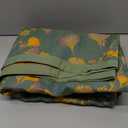100% Cotton Jacquard Quilt Floral Ginkgo Leaves Print, Soft Muslin Bed Cover 3 Layers Reversible Bedspread Coverlet Breathable Lightweight Bedding, Twin(59"x94"), No Pillow Sham (Green)