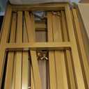 Wokceer 8x8FT Backdrop Stand Heavy Duty Pipe and Drape Kit with Base, Square Adjustable Backdrop Stand for Wedding Birthday Party Photo Booth Background Photography Exhibition Decoration (Gold)