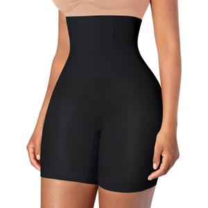 Shapewear for Women Shorts Tummy Control Underwear, Butt Lifting Thigh Slimmer Body Shaper (X-Large-XX-Large, Black)