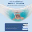 GRT Waterproof Mattress Protector California King, Rayon Bamboo Mattress Protector Cooling Breathable, 3D Air Fabric Mattress Cover with 6-26 inches Deep Pocket, Mattress Pad Machine Washable