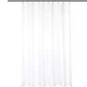 Barossa Design Waterproof Fabric Stall Shower Curtain Liner Microfiber 54" W x 72" H - Hotel Quality, Machine Washable, White Shower Liner for Bath Tub, 54x72