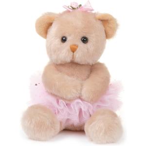 Bearington Collection Ballerina Stuffed Animal - Ballet Doll - Dance Recital Gifts for Girls - Bear Bella - 6"