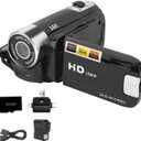 Protable Digital Camcorder,1080P High Definition DV Camcorder 16X Digital Zoom 270 Rotation Built-in Battery with SD Card & Card Reader for Teens Beginner