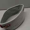 ABenkle Small Storage Basket, Mini Baskets with Handle, Cute Cotton Woven Baskets for Shelves, Boho Decorative Toy Storage Bin for Nursery, Spa, Empty Gift Basket - XS, Grey