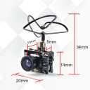 WT03 Micro FPV AIO 600TVL Camera 5.8G 25/50/200mW Adjustable Transmitter with Cloverleaf Antenna for Mini Aircraft