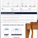 EclatBain Bed Risers Furniture Risers Heavy-Duty Rectangular Adjustable Block Lift to 3 inches and 4.3 inches Desk, Sofa, Chair Legs, Refrigerator, Washing Machine Support up to 4000 pounds