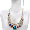 Homeanda Resin Necklace Pendant Chain Earring Jewelry Jewellry Bust Mannequin Organizer Holder Stand (White)