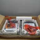 Signature Design by Ashley Skempton Modern 24" Counter Height Upholstered Barstool, 2 Count, Whitewash