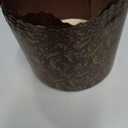 Brown Non Stick Panettone Paper Baking Molds - 12oz Panettone Kulich Paska Easter Bread Forms - 12 Pack (Medium)