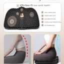 Anzeng Gel Seat Cushion for Long Sitting, Gel Cushion for Pressure Relief, Soft & Breathable, Chair Cushion for Office Chair, Car, Wheelchair, Seat Cushion with Non-Slip Black Cover